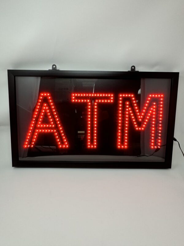 22″ x 12″ Red Ultra Bright LED ATM Sign